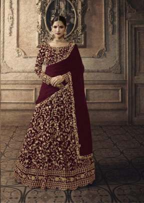 Exclusive Designer Lehnga Choli With Embroidery Work In Maroon
