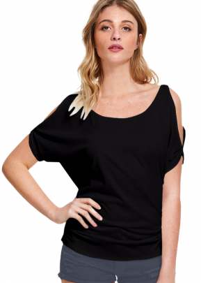 Exclusive Fancy Black Top With Fancy Sleeves 