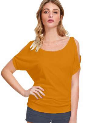 Exclusive Fancy Yellow Top With Fancy Sleeves  top