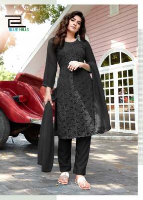 Jasmin Vol 1 Pure Georgette Dress In Black Color  salwar suits
