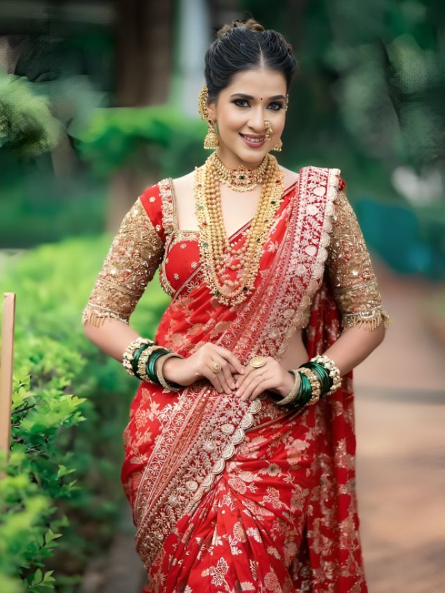 Red Wedding saree