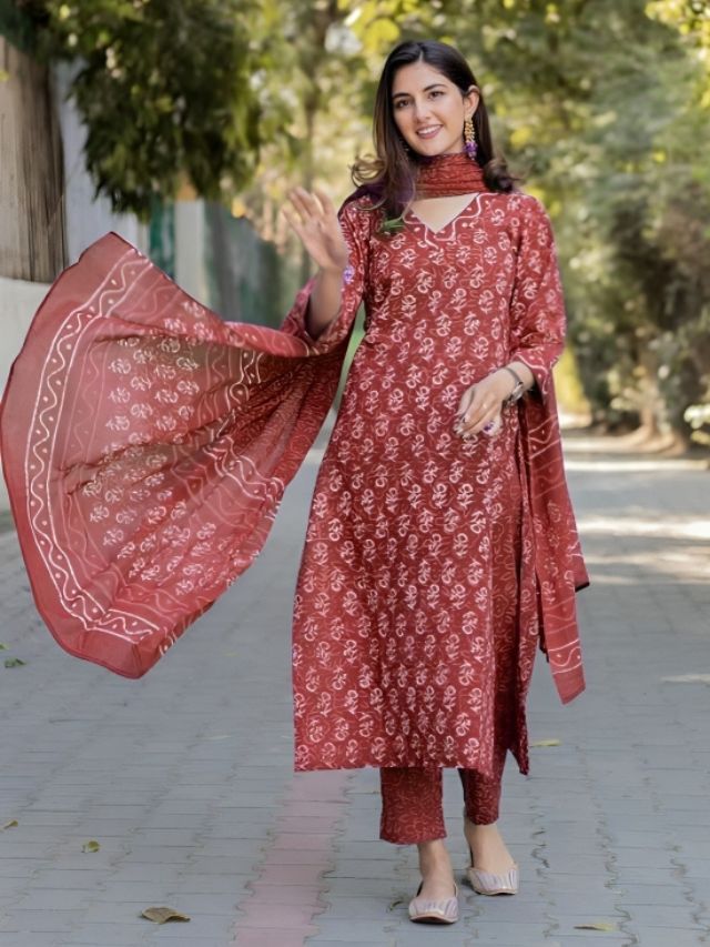 Around the Neck Dupatta Draping Styles