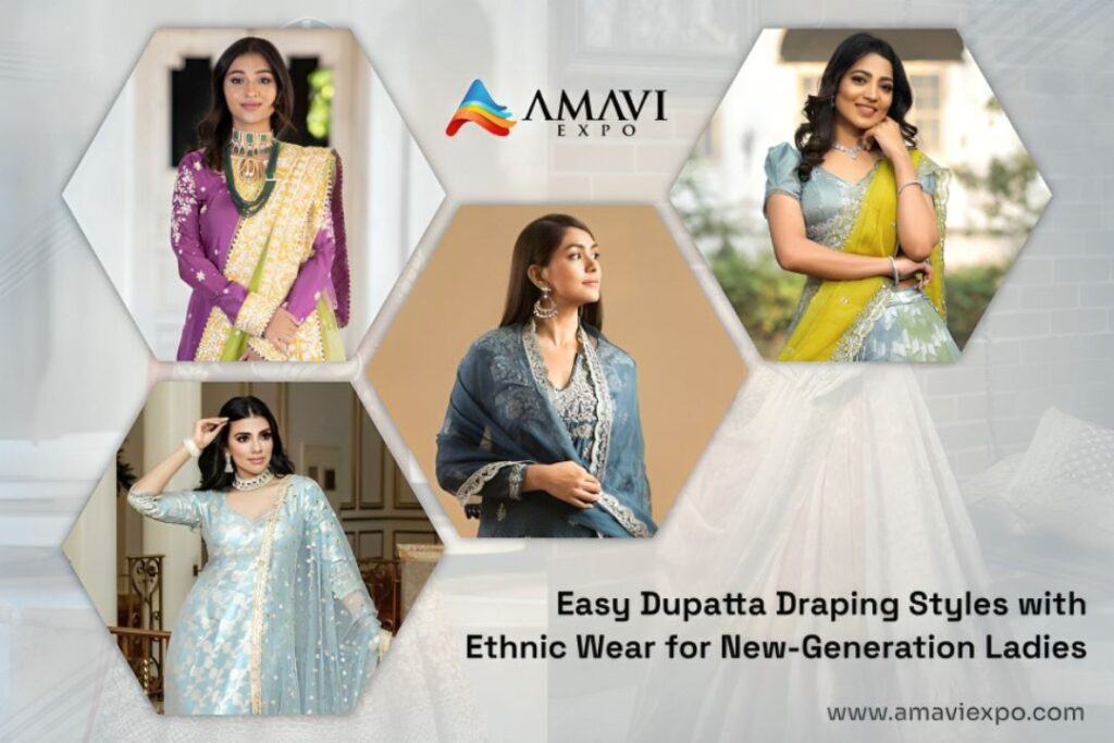 Easy Dupatta Draping Styles with Ethnic Wear For Ladies