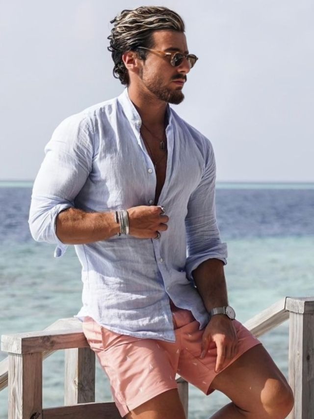 Shirt With Rolled up Sleeves