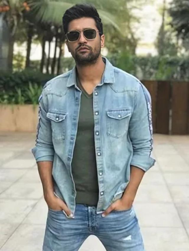 Vicky Kaushal in shirt and t-shirt combo for mens