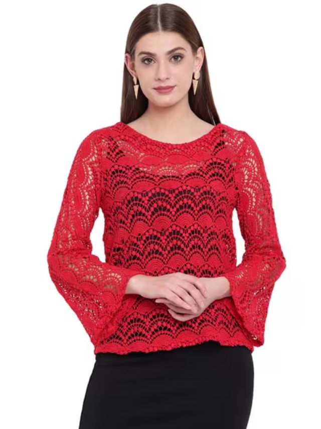 Lace tops for women