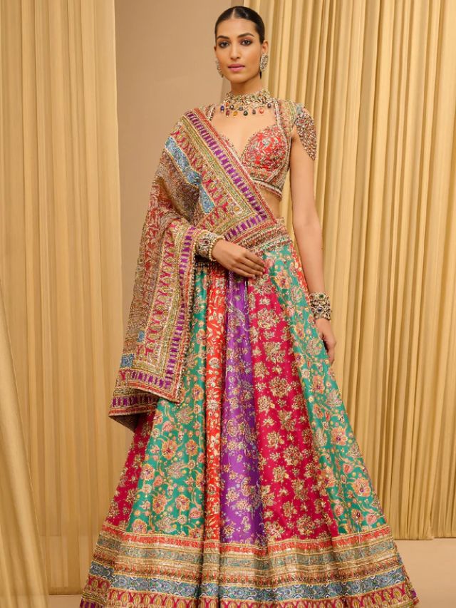 Foil Jersey Printed Lehenga