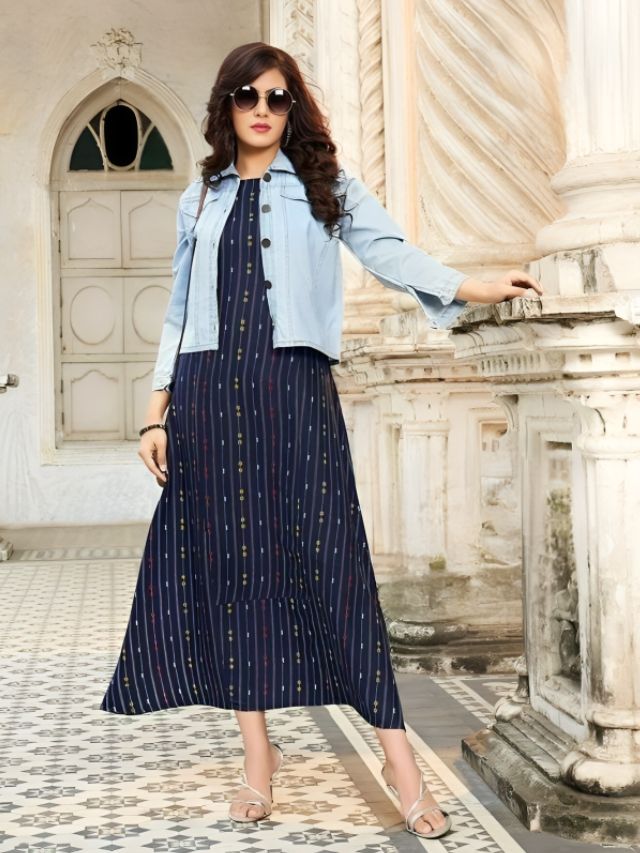 Denim Jacket with Kurti