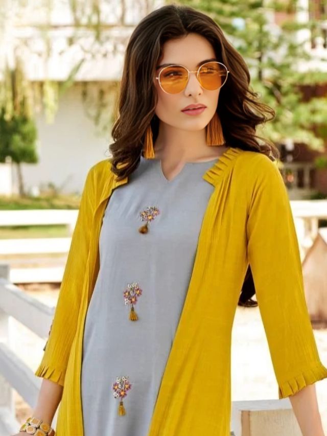 Wear Jacket or Fashionable Shrug over Kurti