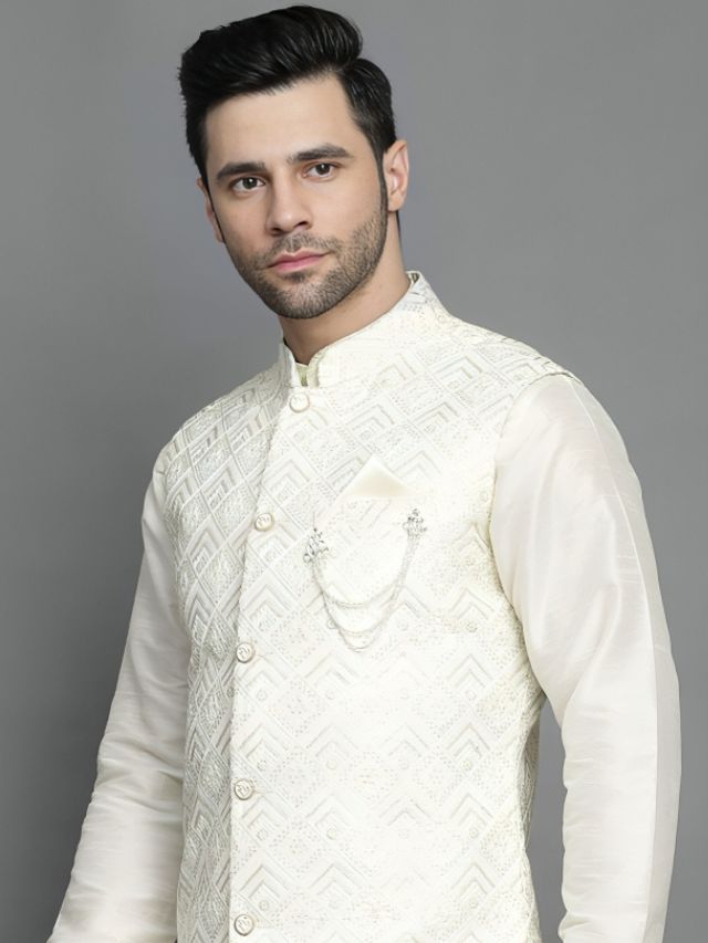 Mens Chikan Kurta