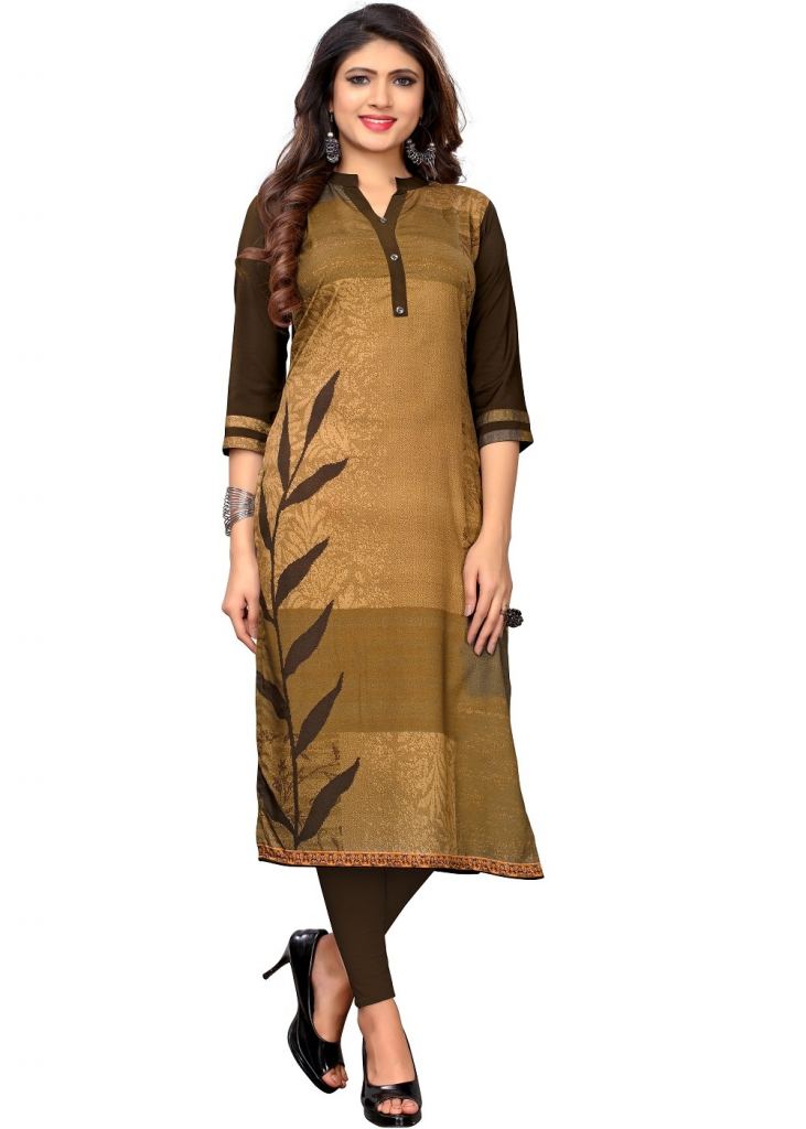 Designer crepe outlet kurtis