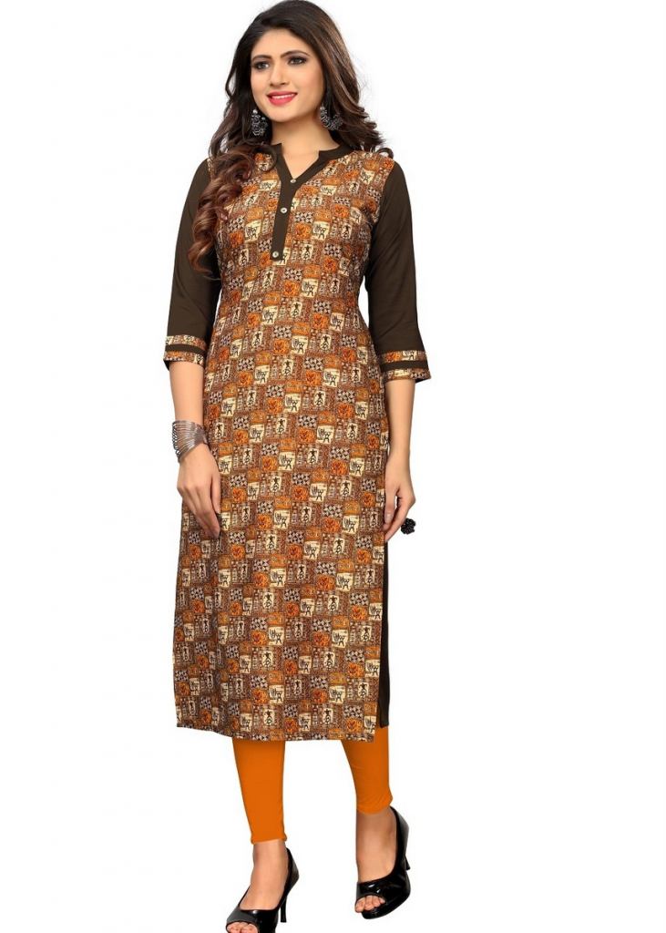 Designer crepe clearance kurtis