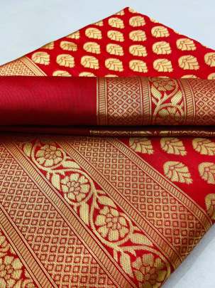 ANX 130 Soft lichi silk Organic Banarasi SILK SAREE