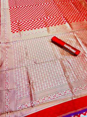 ANX 130 Soft lichi silk Organic Banarasi SILK SAREE