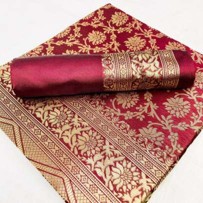 ANX 132 Soft lichi silk Organic Banarasi SILK SAREE