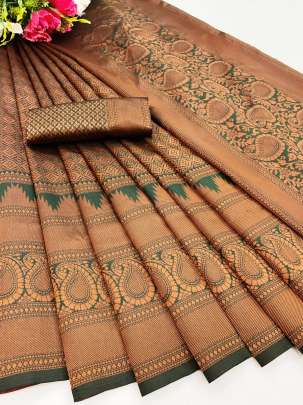 ANX 162 Pure Organic Banarasi silk Banarasi Silk Saree