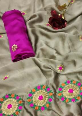 Attractive Daily wear Rangoli Silk Saree In Grey designer sarees