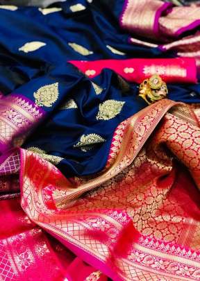 Attractive Soft Silk Saree With Weaving Work in Royal Blue SILK SAREE