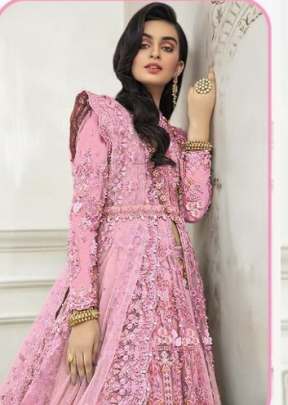 Baby Pink Color Sequence Embroidery Work Pakistani Suit  designer suits