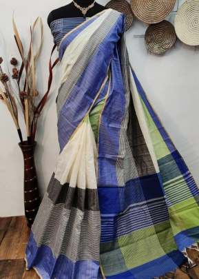 Beautiful Raw silk sare with contrast pallu In Purple SILK SAREE