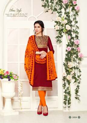 Designer Beautiful Banarasi Silk Dress Material in Maroon