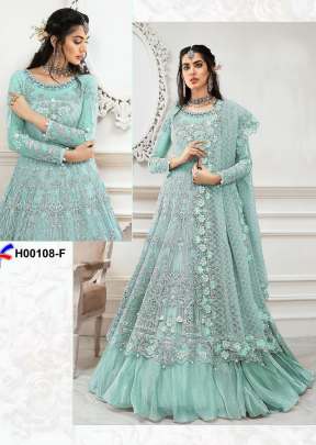 Designer Havy Embroidery Beautiful Pakistani Suit In Sky Blue Pakistani Suits