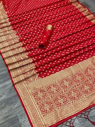 Designer Rich Red Paithani Zari Weaving Royal Look Collection SILK SAREE