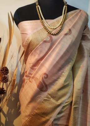 Designer Soft Mulberry Silk Weaving Saree In Light Pink SILK SAREE