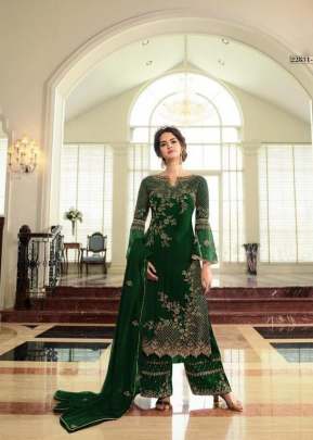 Exclusive Beautifully Design Pakistani Suit With Embroidery Work In Green salwar suits