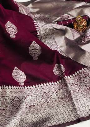 Exclusive Designer Banarasi Silk Saree In Maroon