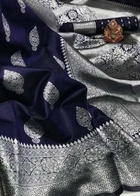 Exclusive Designer Banarasi Silk Saree In Purple