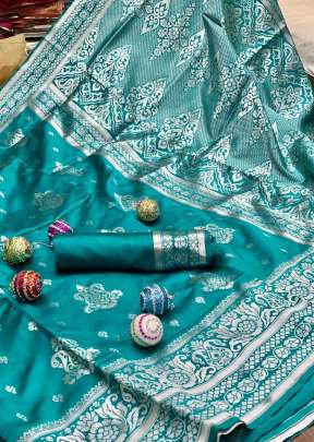 Exclusive Designer Soft Silk Weaving Saree In Sky Blue designer sarees