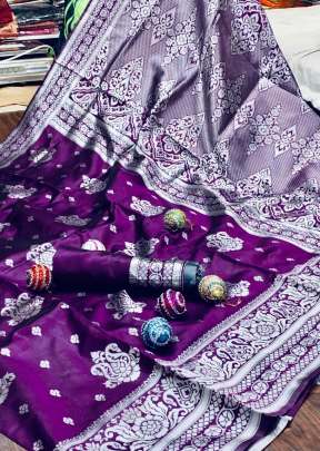 Exclusive Designer Soft Silk Weaving Saree In Rani designer sarees