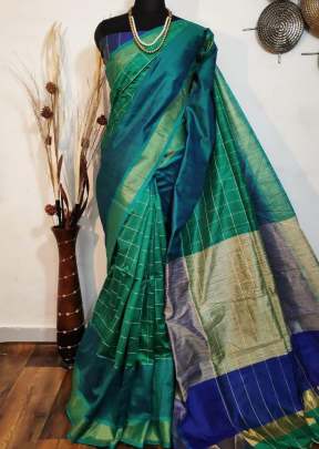 Exclusive Fancy Banglory Raw Silk Saree In Bottle Green partywear sarees