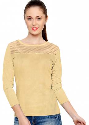 Exclusive Fancy CheekuTop With Round Fancy Look Neck With Full Sleeves