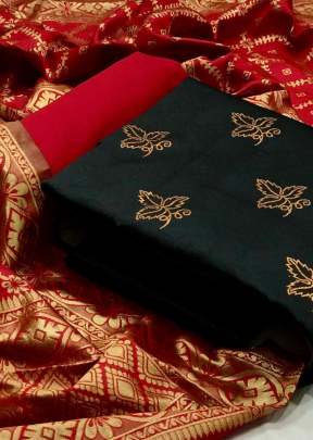 Exclusive Fancy Designer Banarasi Silk Dress Material In Black salwar suits