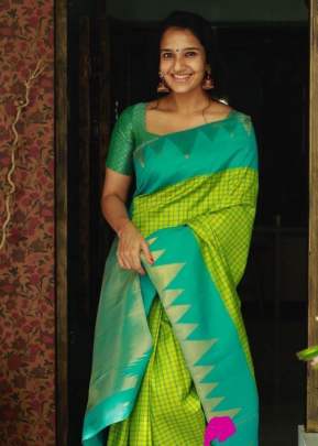 Exclusive Fancy Look Smooth Silk Saree with Lining Design In Light Green