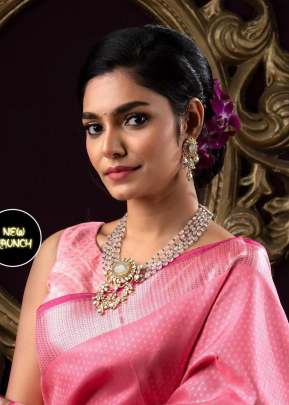 Exclusive Kanchipuram Silk Saree In Pink partywear sarees