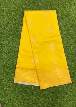 Exclusive Kanchipuram Silk Saree In Yellow partywear sarees