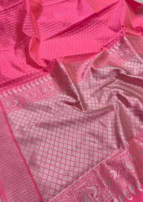 Exclusive Kanchipuram Silk Saree In Pink partywear sarees