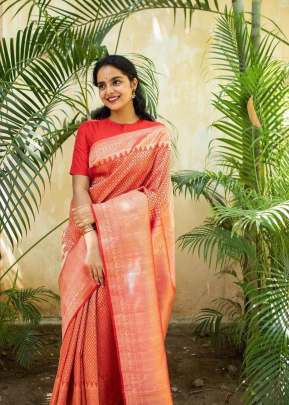 Exclusive Red Kanchipuram Silk Saree 