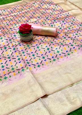  Exclusive Soft Silk digital Printed Sarees In Light Pink SILK SAREE