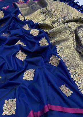 Exclusive Soft Waving Jacquard Saree In Royal Blue designer sarees