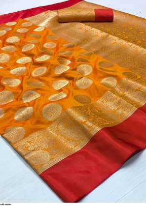 Fancy Classic Soft Silk Waving Saree In Turmeric