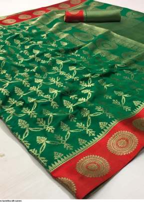 Fancy Classic Soft Silk Waving Saree In Green partywear sarees