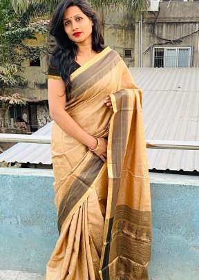 Fancy Kanchipuram Silk Saree In Chiku Kanchipuram Silk Saree