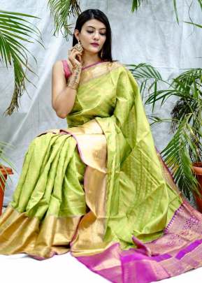 Kanan Green Saree In Kanchipuram Kanchipuram Silk Saree