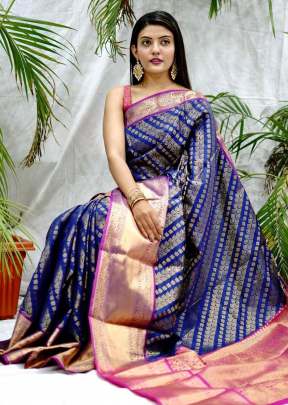 Kanan Navy Blue Saree In Kanchipuram Kanchipuram Silk Saree