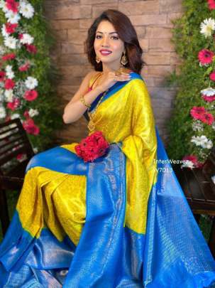 New Sriya Glamorous Yellow Saree SILK SAREE