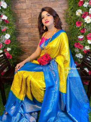 New Sriya Glamorous Yellow Saree SILK SAREE